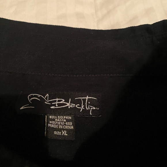 Men’s Black Tip Button Down - Picture 4 of 4